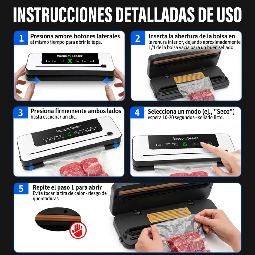 Vacuum Sealer SealBox® Pro con Cuchilla Integrada